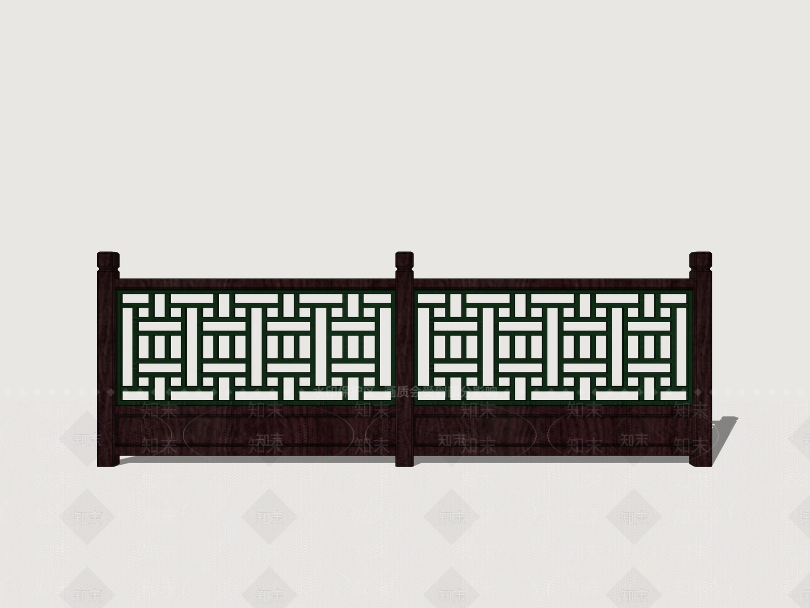 中式扶手SU模型下载【ID:1171378092】