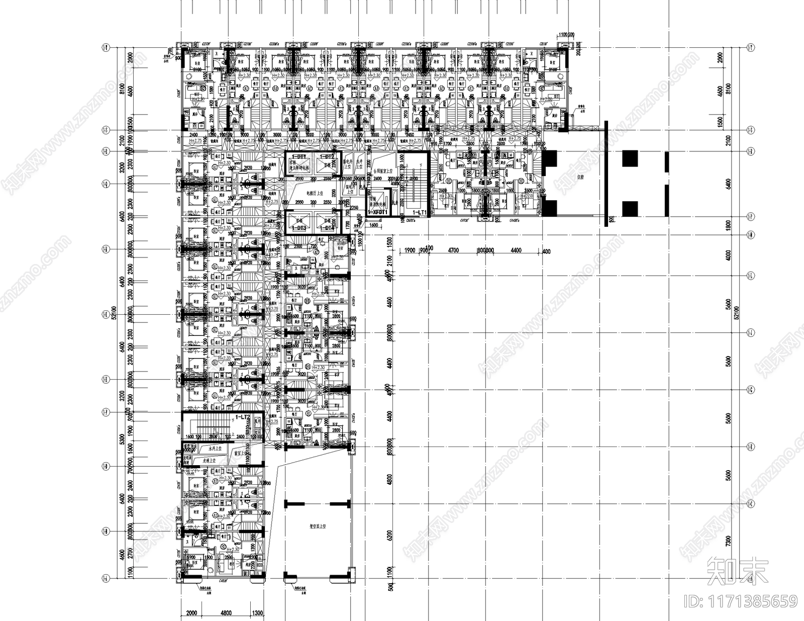 现代其他居住建筑施工图下载【ID:1171385659】