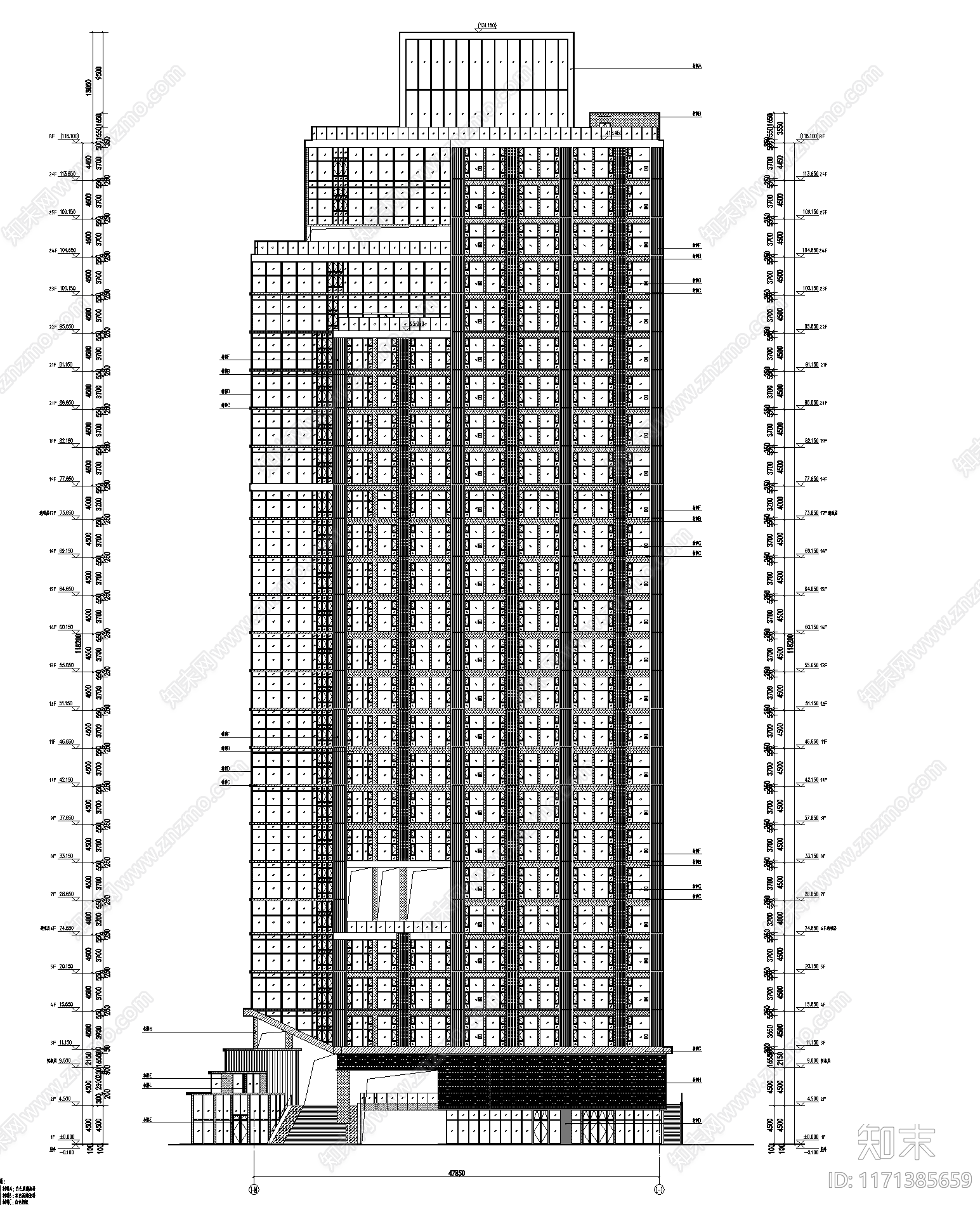 现代其他居住建筑施工图下载【ID:1171385659】