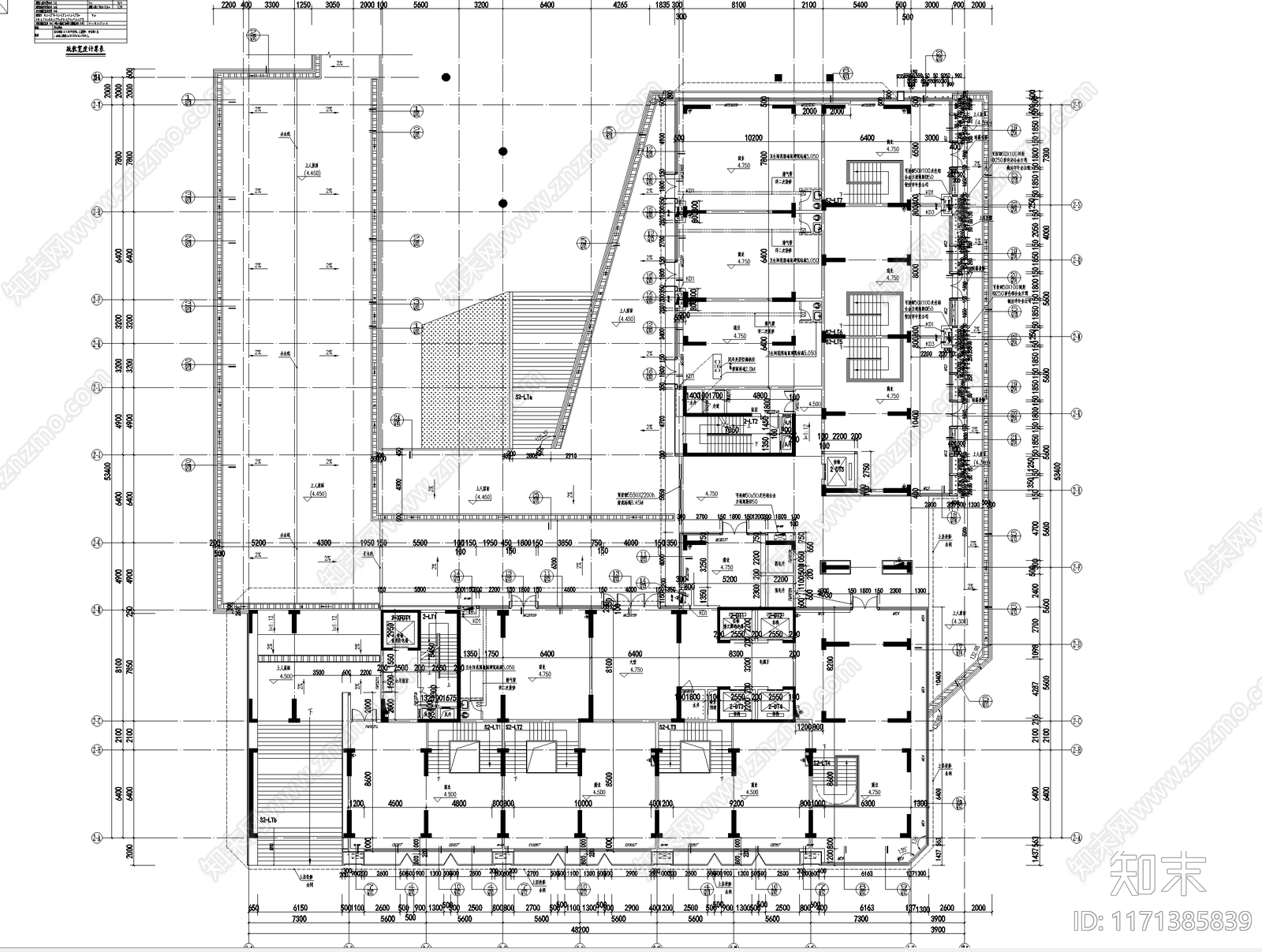 现代其他居住建筑cad施工图下载【ID:1171385839】