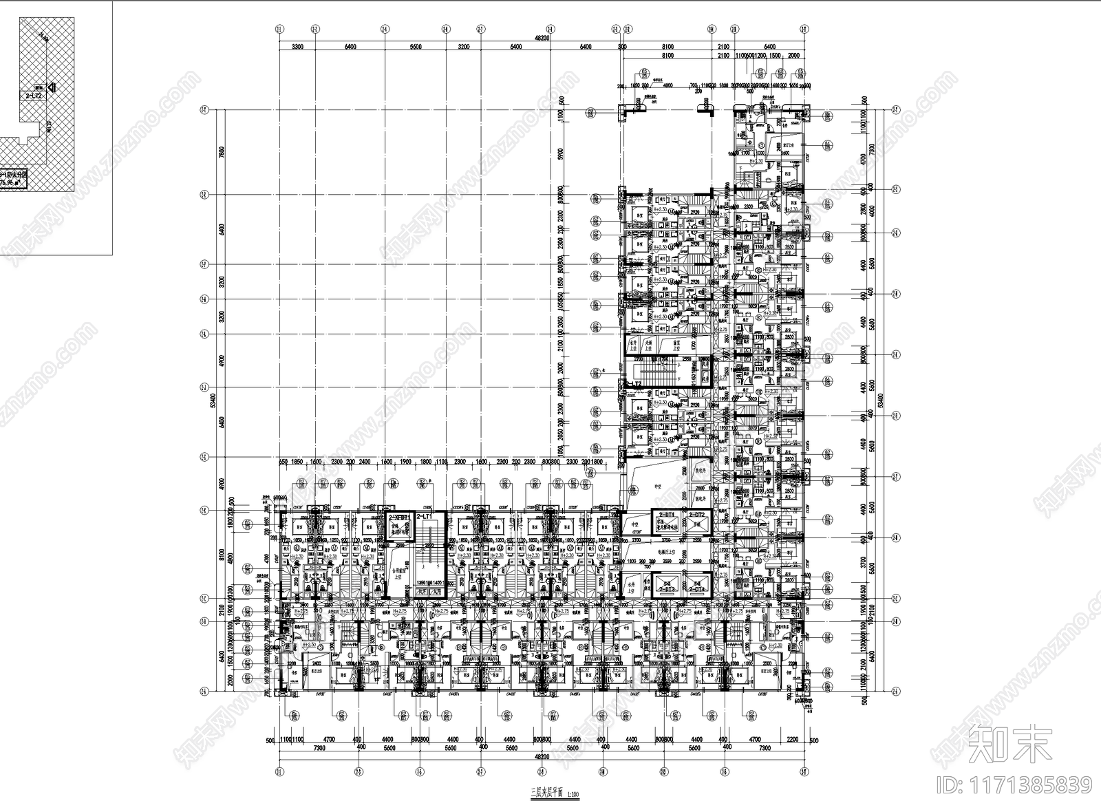 现代其他居住建筑cad施工图下载【ID:1171385839】