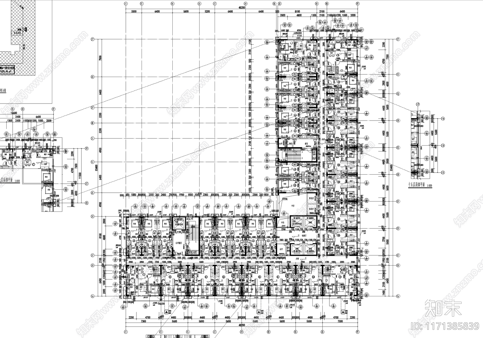 现代其他居住建筑cad施工图下载【ID:1171385839】