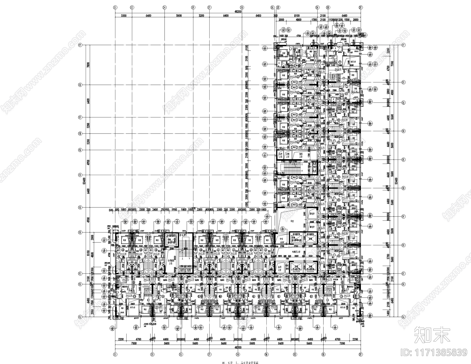 现代其他居住建筑cad施工图下载【ID:1171385839】