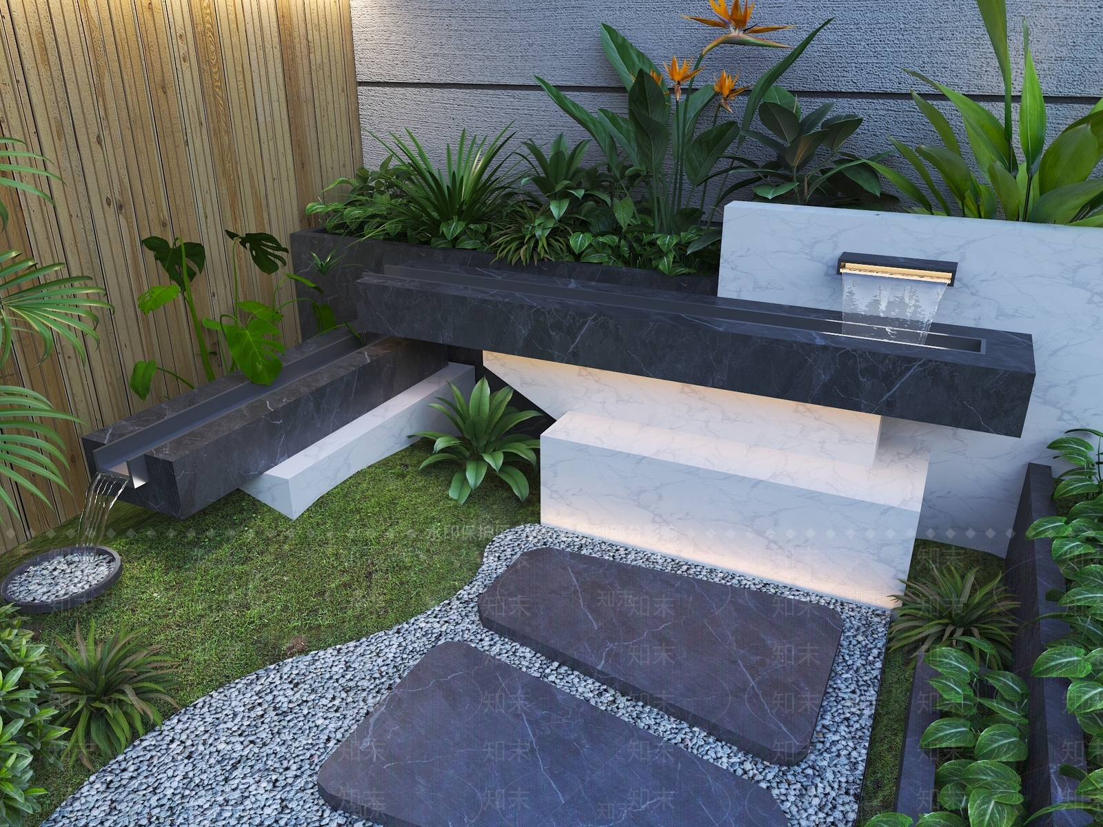 现代水景SU模型下载【ID:1171400676】