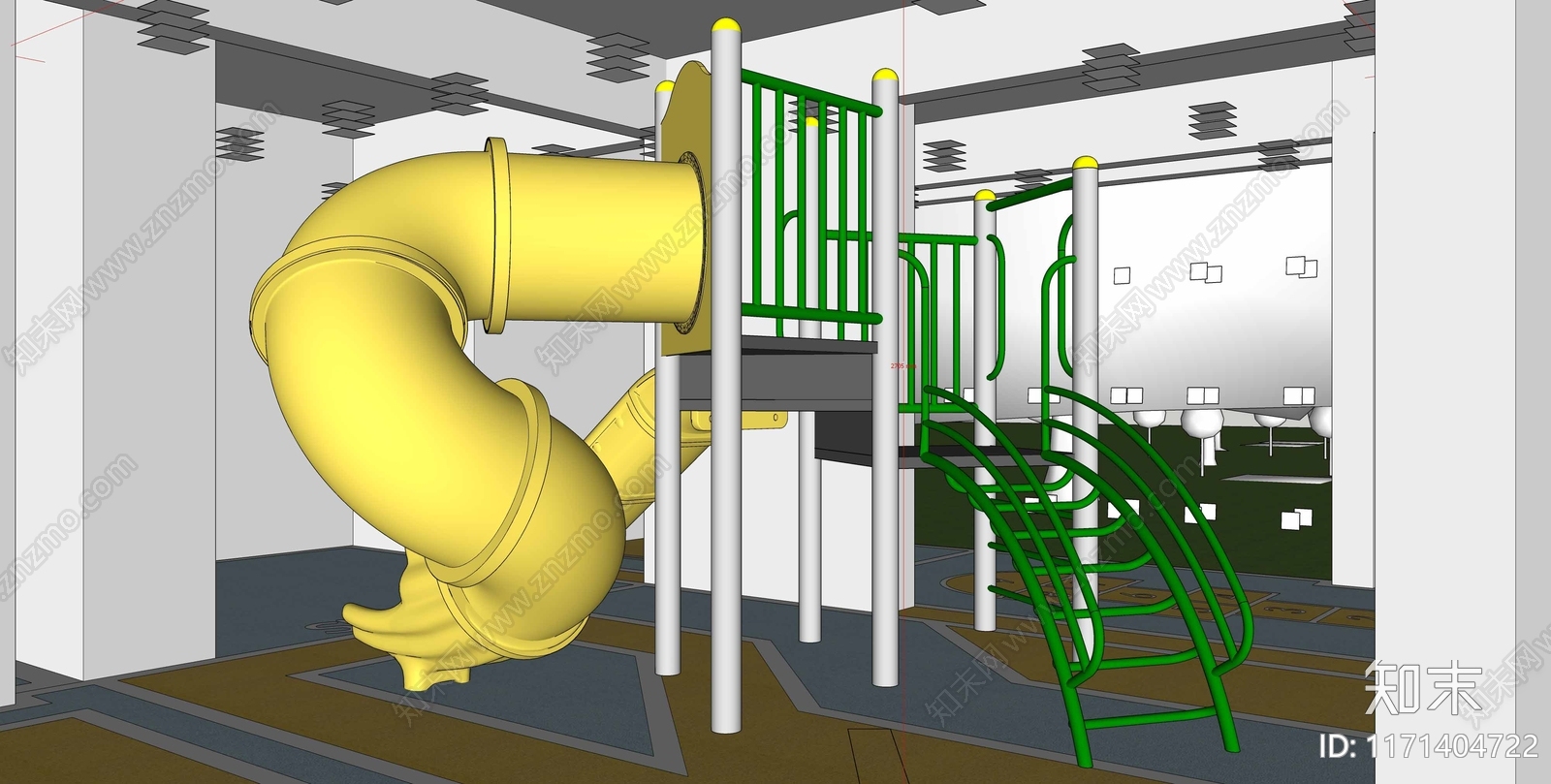 现代儿童游乐区SU模型下载【ID:1171404722】