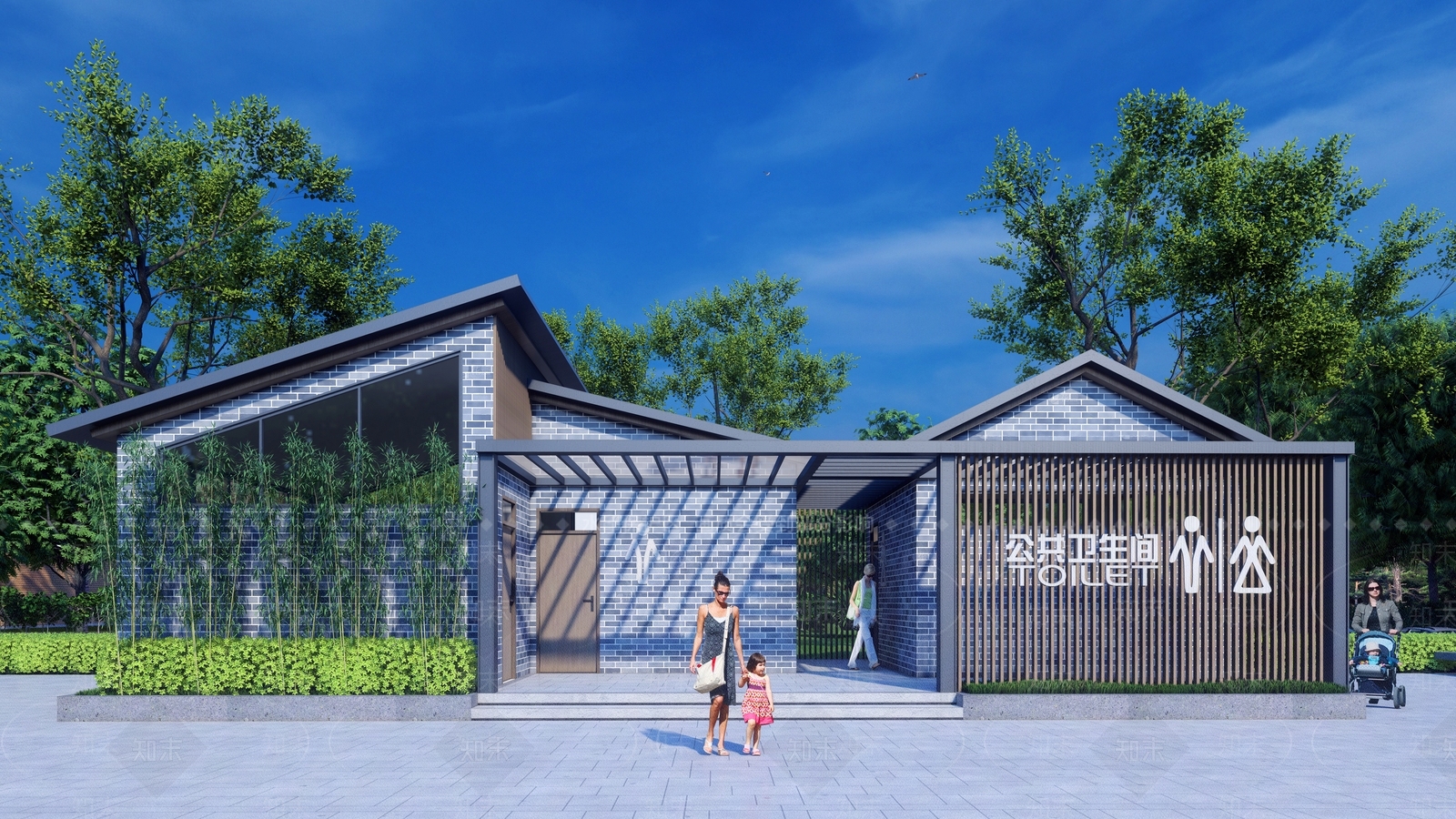 新中式其他公共建筑SU模型下载【ID:1171404996】