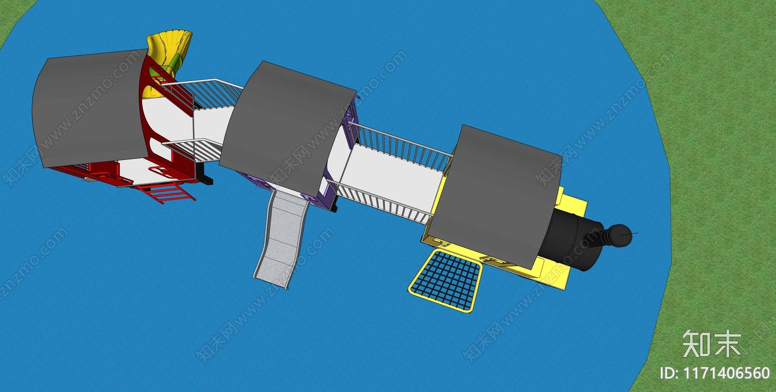 现代儿童游乐区SU模型下载【ID:1171406560】