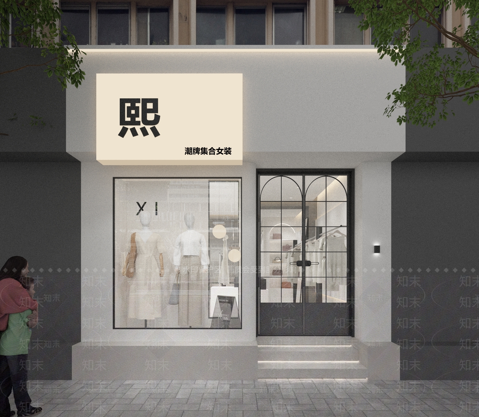 简约服装店3D模型下载【ID:1171407192】
