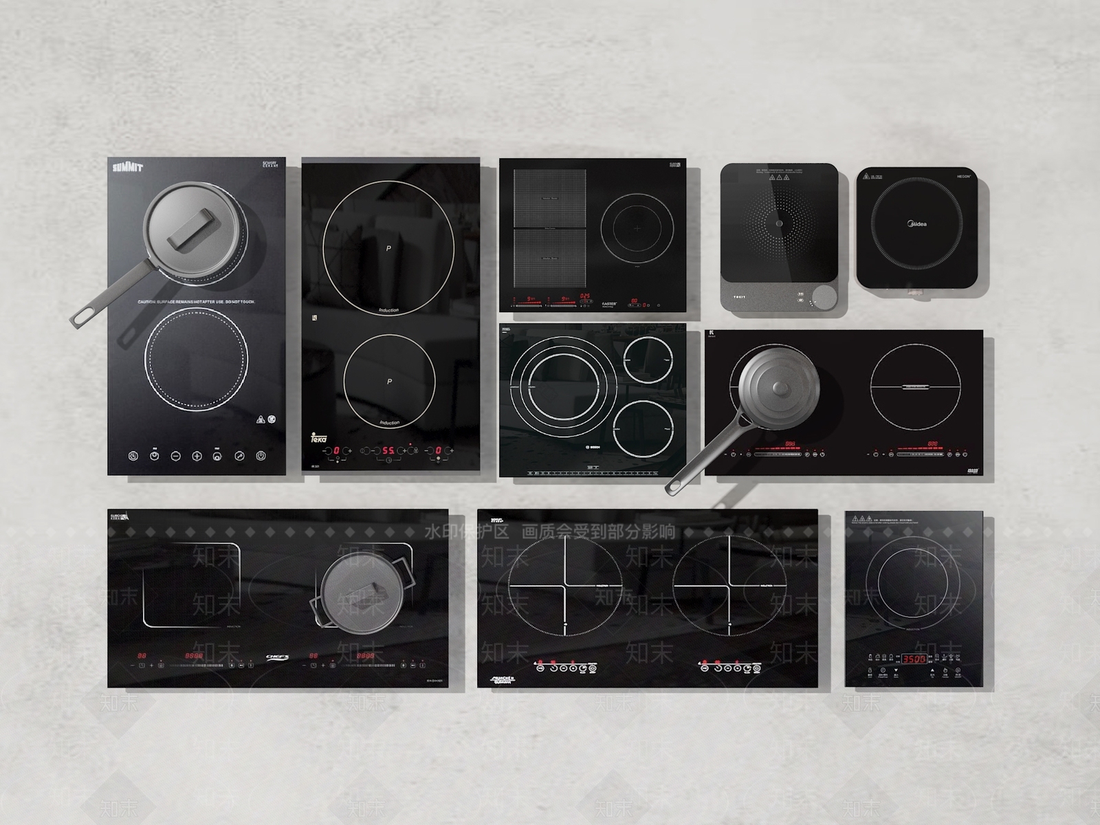 电磁炉SU模型下载【ID:1171412244】