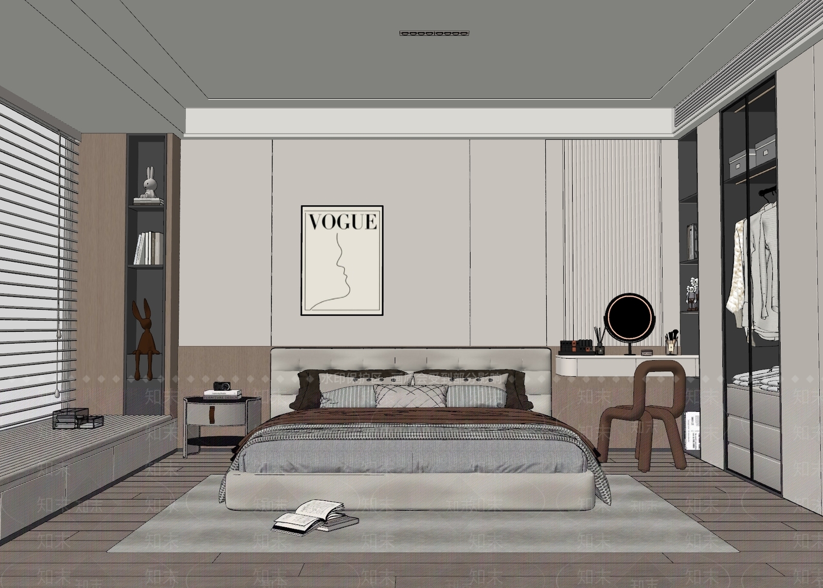 设计感挂画挂画SU模型下载【ID:1227470281】