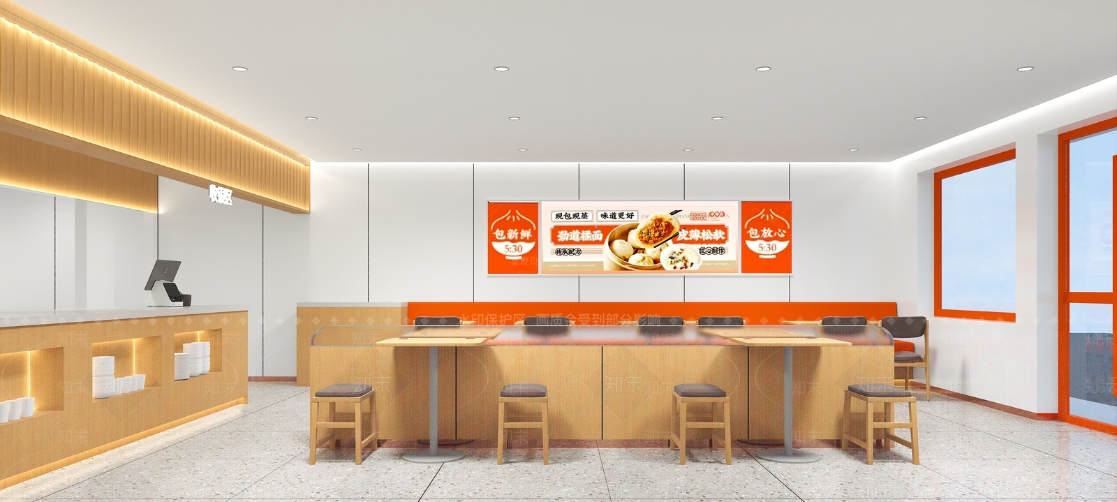 现代快餐店3D模型下载【ID:1171420418】