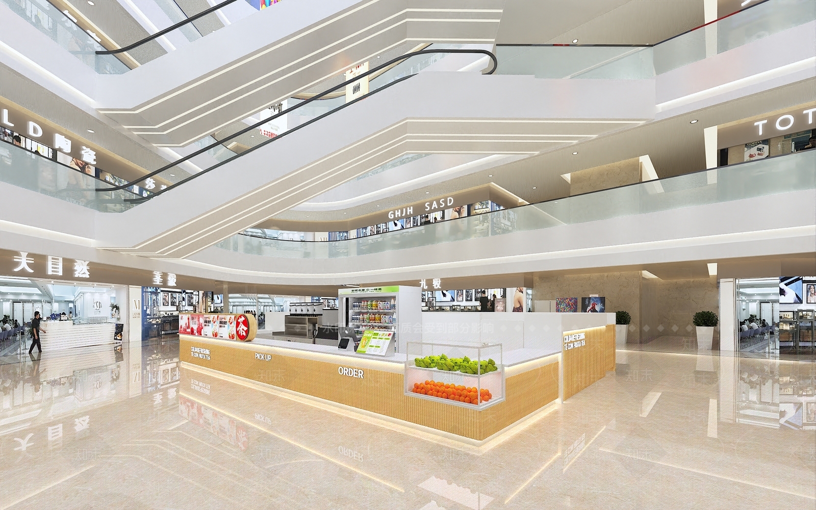 现代奶茶店3D模型下载【ID:1171423570】