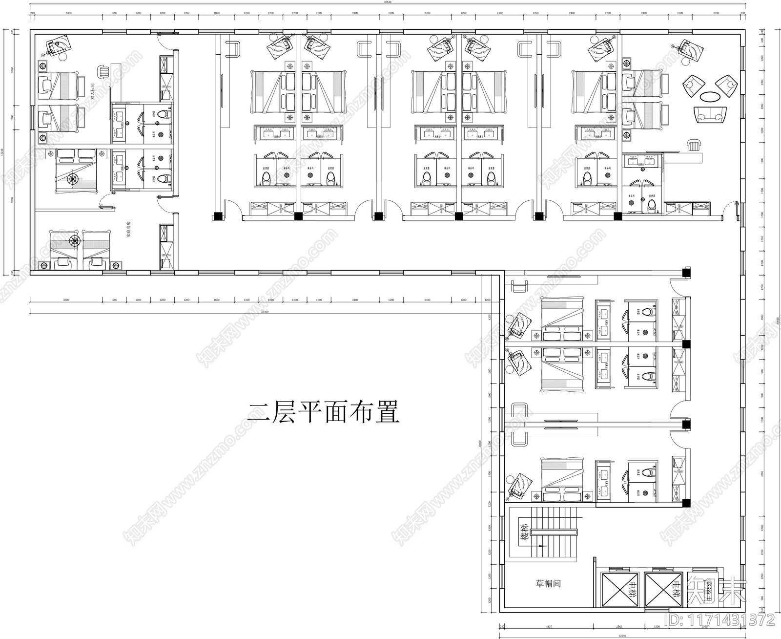 民宿施工图下载【ID:1171431372】