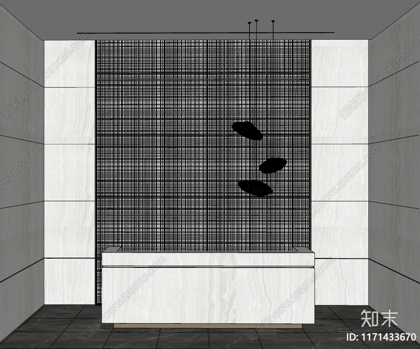 现代其他办公区域SU模型下载【ID:1171433670】