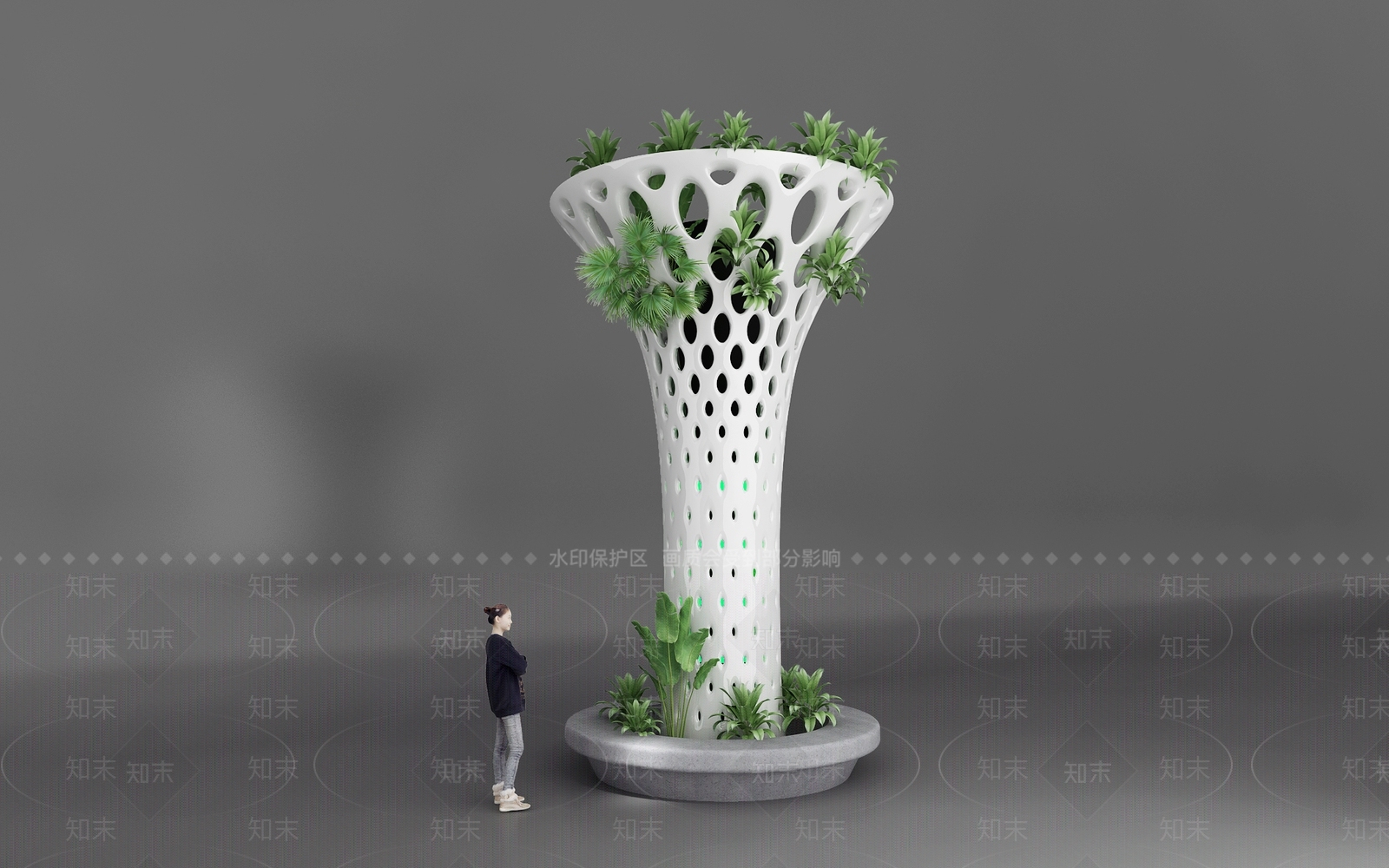 现代柱子3D模型下载【ID:1171435829】