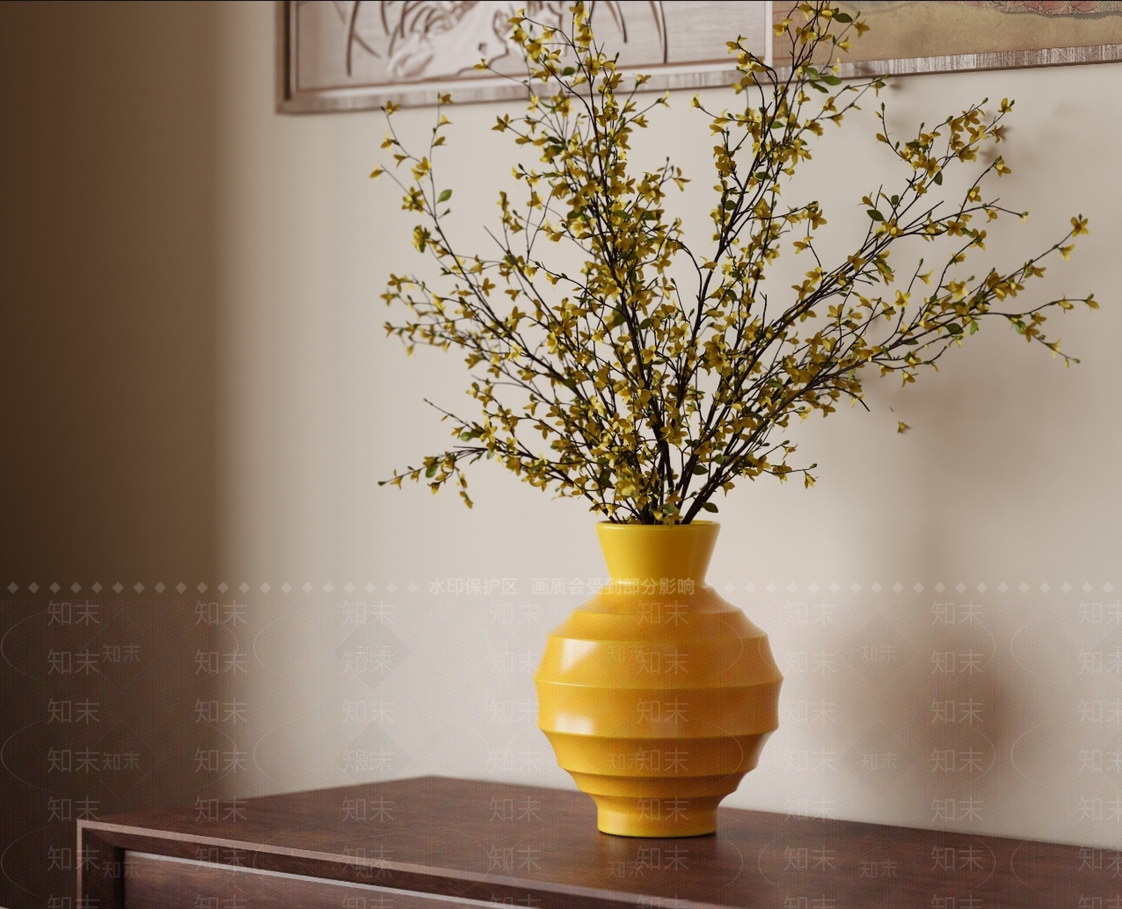 新中式现代花钵3D模型下载【ID:1171434826】