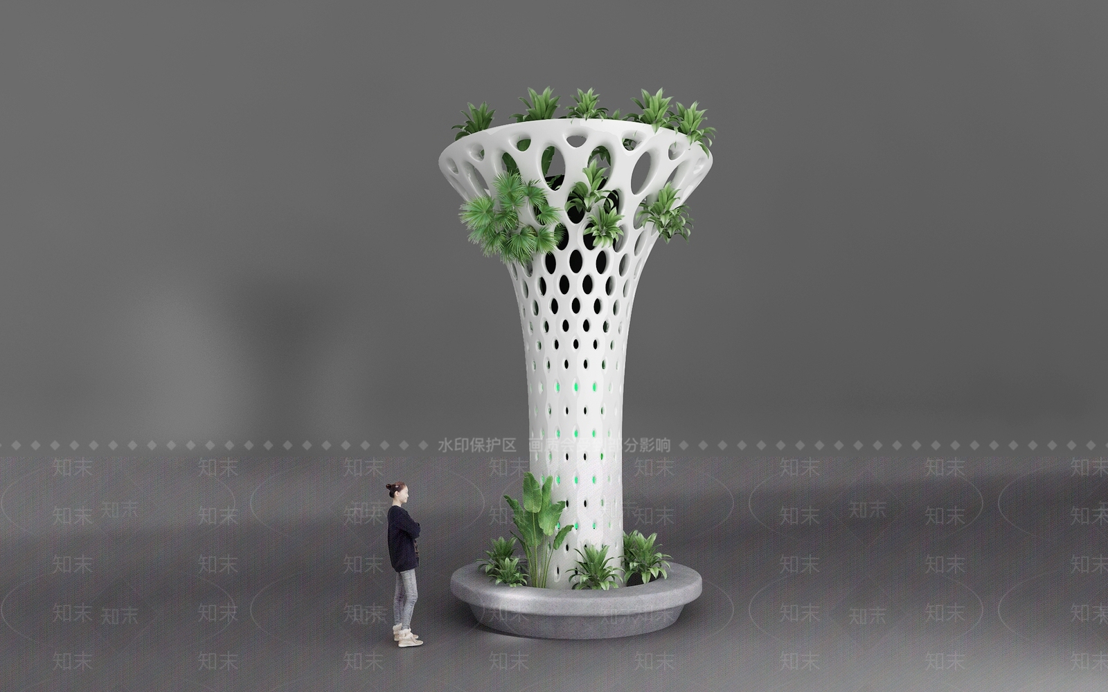 现代柱子SU模型下载【ID:1171436094】