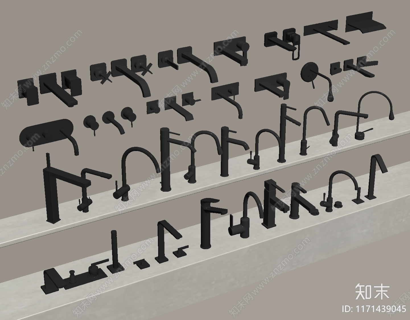 现代水龙头SU模型下载【ID:1171439045】
