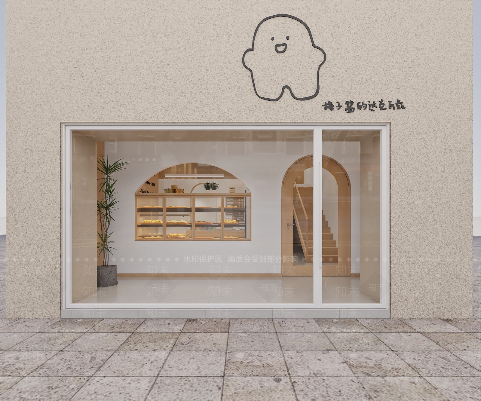 现代甜品面包店3D模型下载【ID:1171439726】