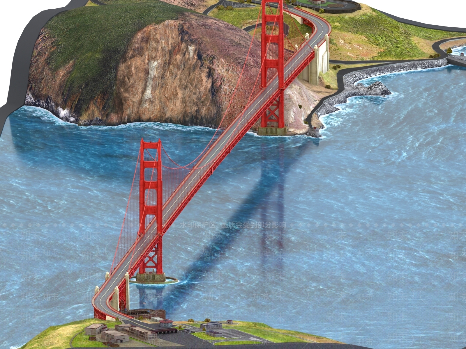 现代桥3D模型下载【ID:1171441443】