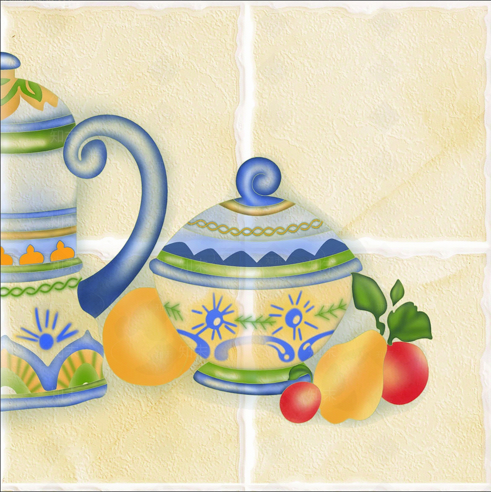 现代新中式瓷砖贴图下载【ID:1171443855】