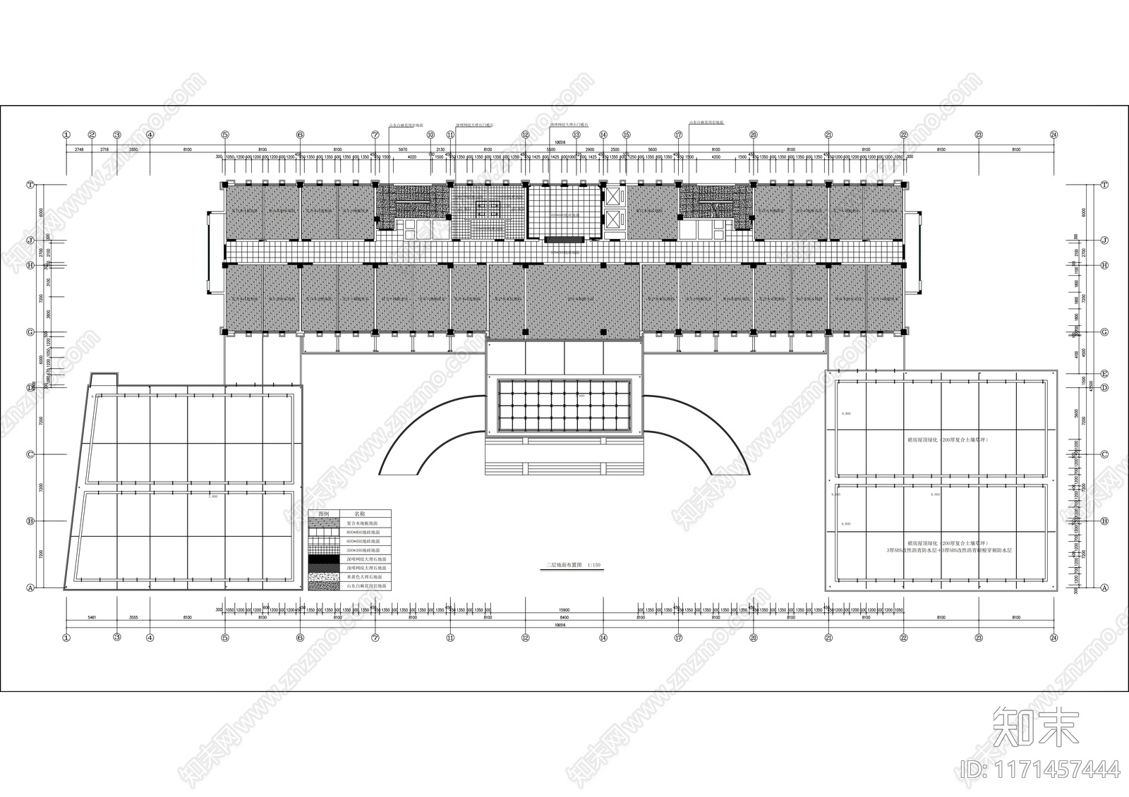 现代办公室cad施工图下载【ID:1171457444】