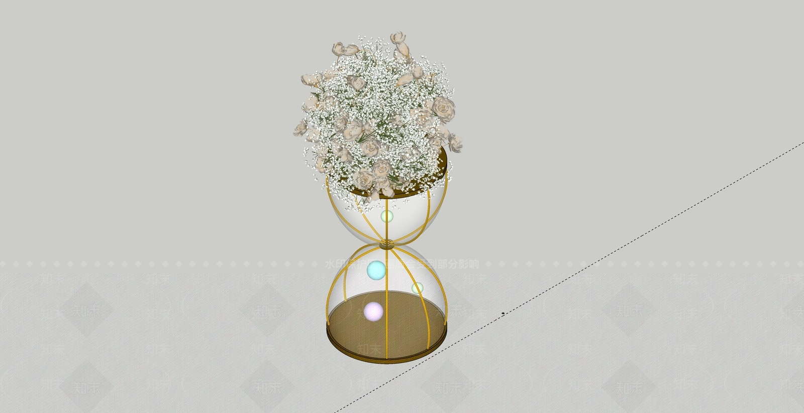 现代宴会厅SU模型下载【ID:1171457368】
