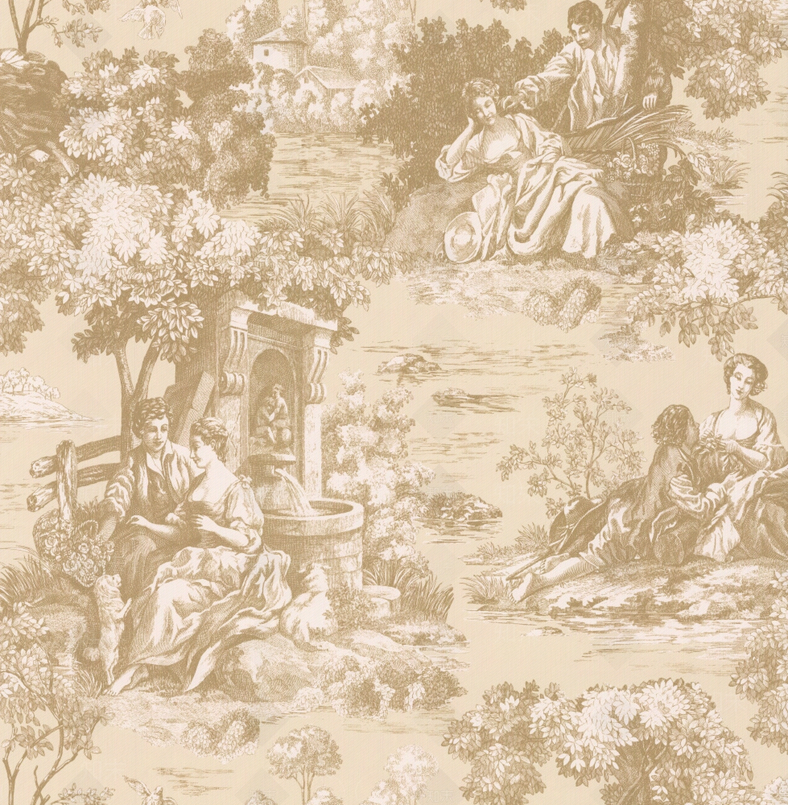 欧式现代壁纸贴图下载【ID:1171458016】