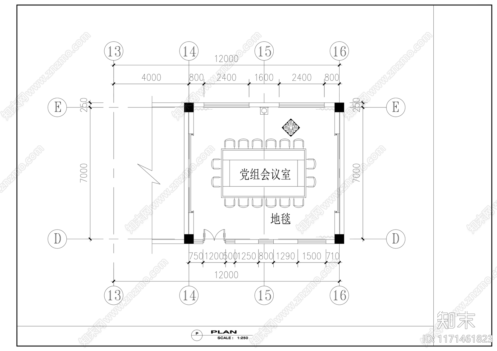 现代整体办公空间cad施工图下载【ID:1171461823】