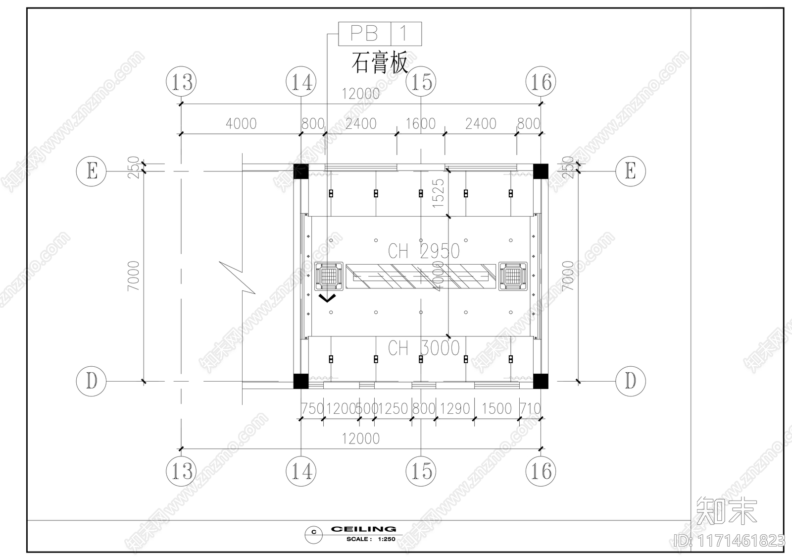 现代整体办公空间cad施工图下载【ID:1171461823】