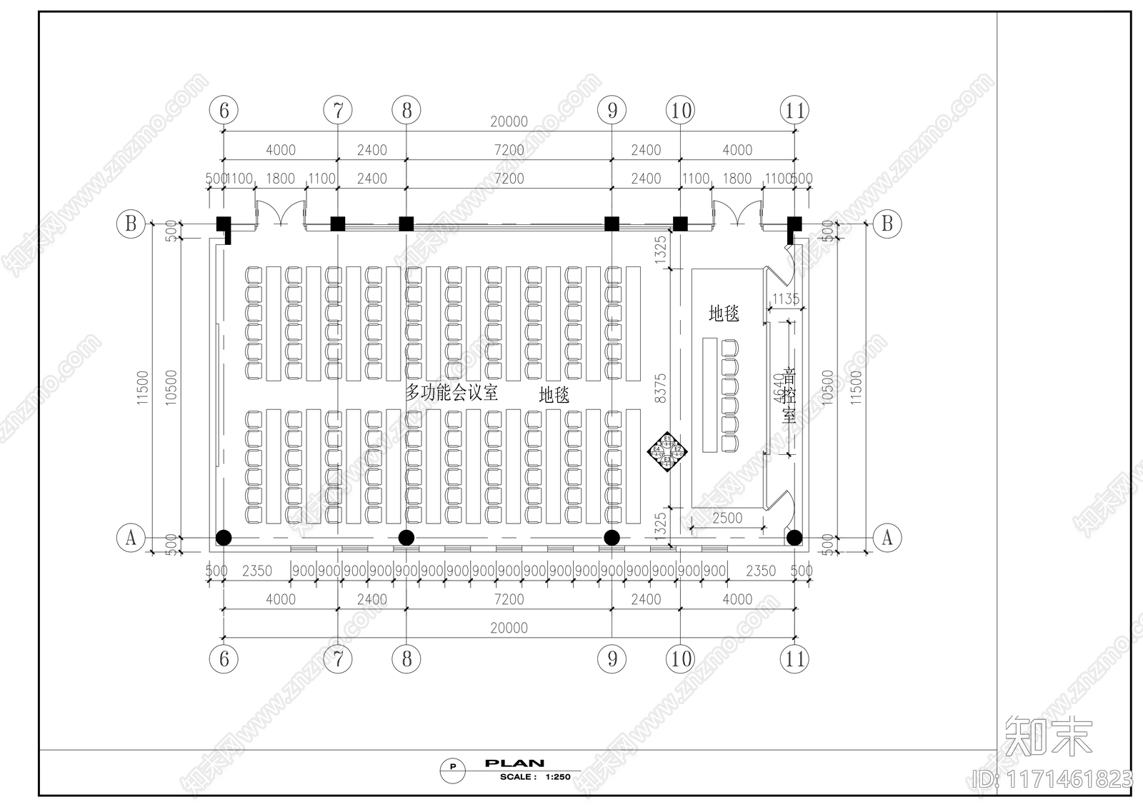 现代整体办公空间cad施工图下载【ID:1171461823】