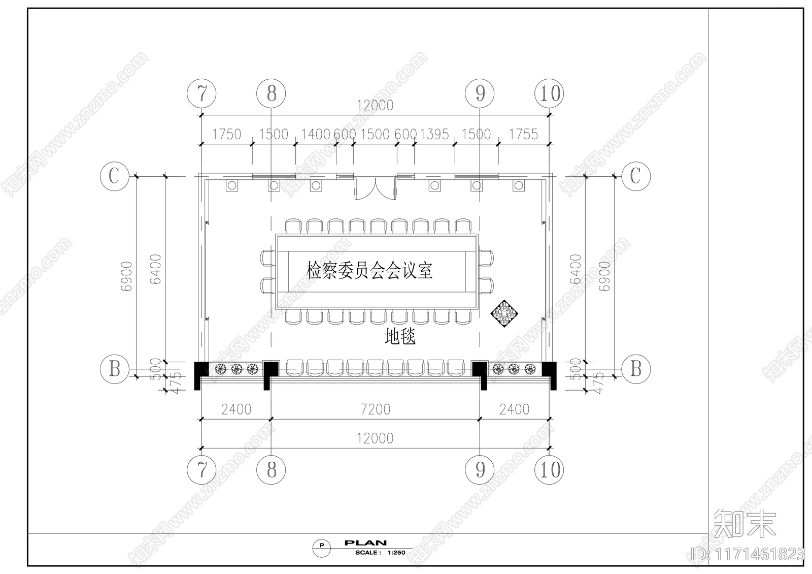 现代整体办公空间cad施工图下载【ID:1171461823】