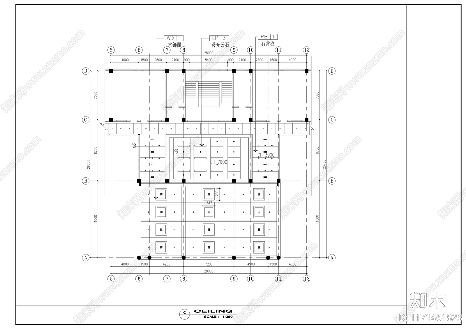 现代整体办公空间cad施工图下载【ID:1171461823】