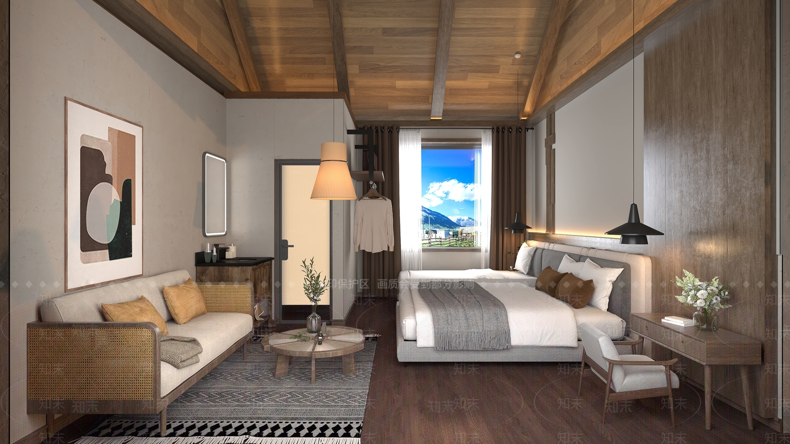 侘寂民宿3D模型下载【ID:1171464081】