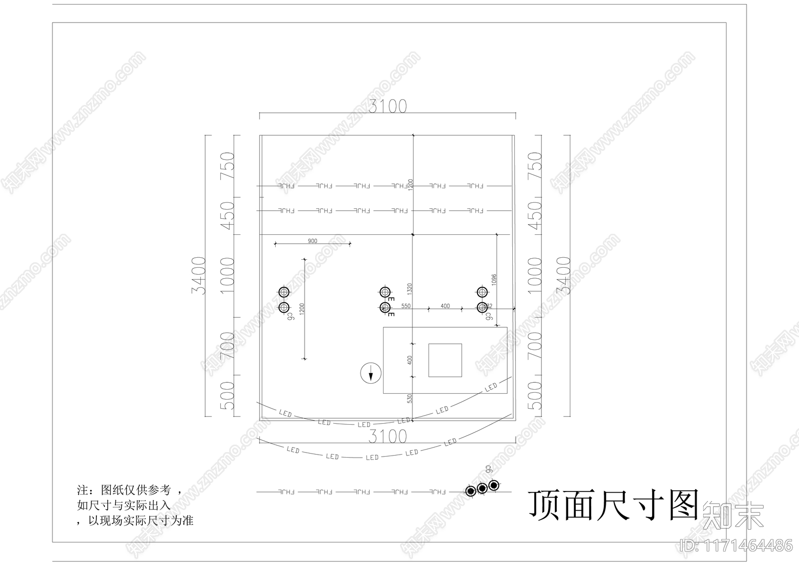 现代工装图库cad施工图下载【ID:1171464486】