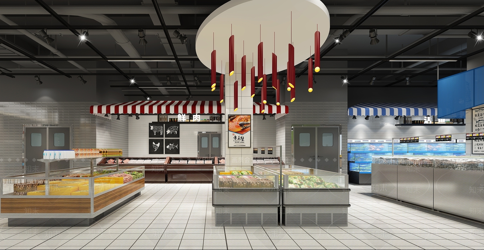 现代超市3D模型下载【ID:1171471592】