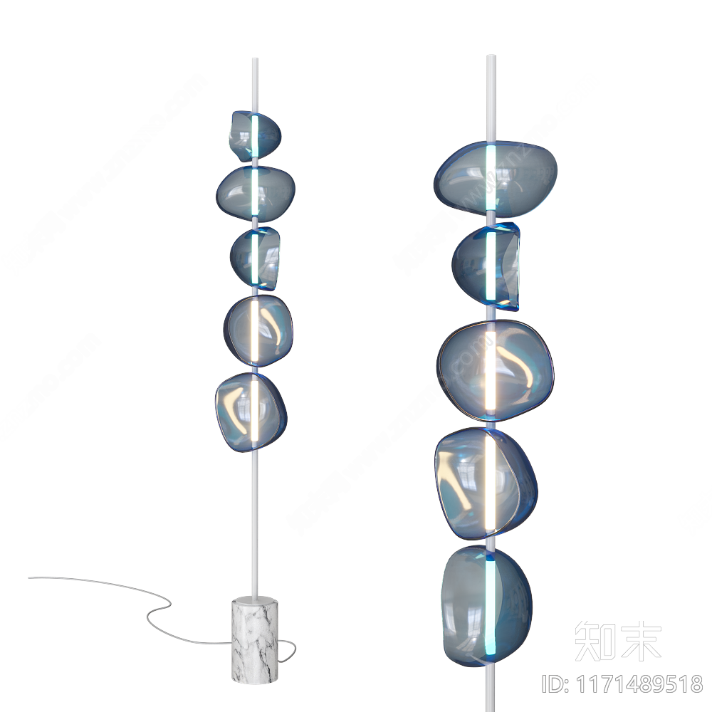 美式法式落地灯SU模型下载【ID:1171489518】