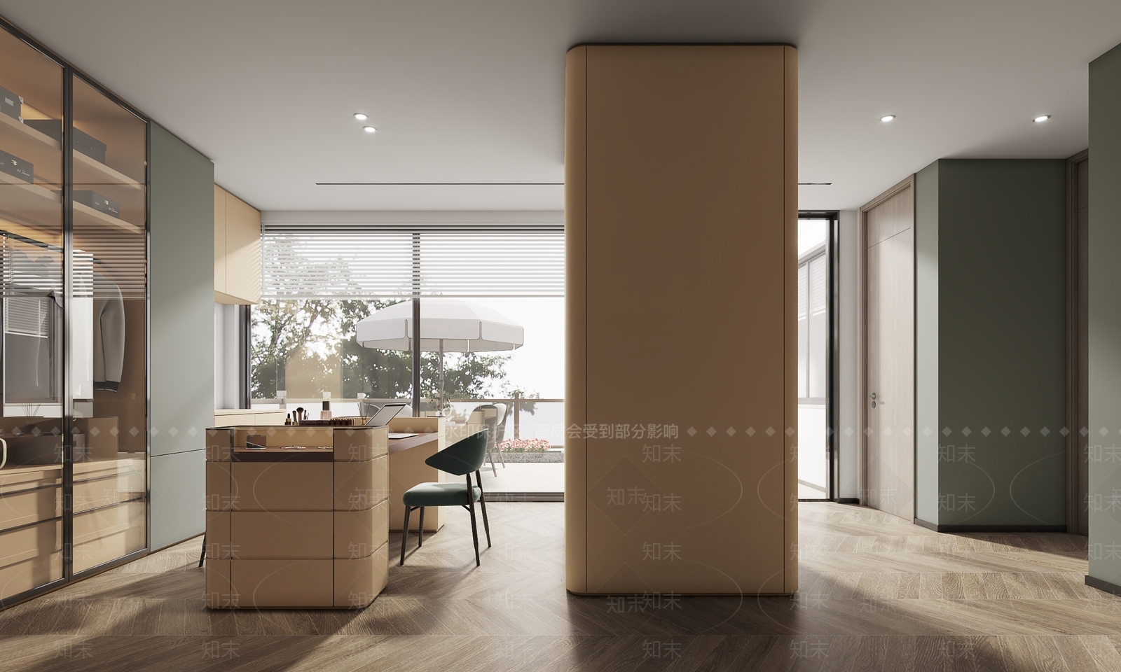 现代衣帽间3D模型下载【ID:1171496242】