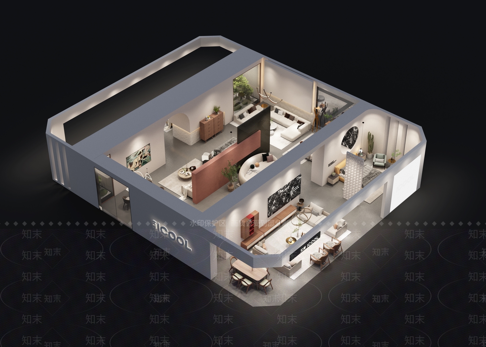 极简家居专卖店3D模型下载【ID:1171497218】