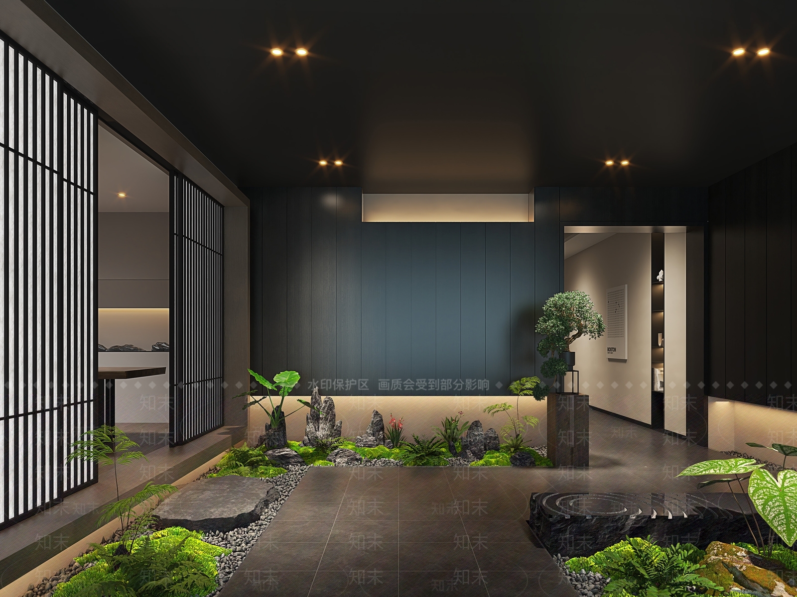 新中式茶馆SU模型下载【ID:1171504101】