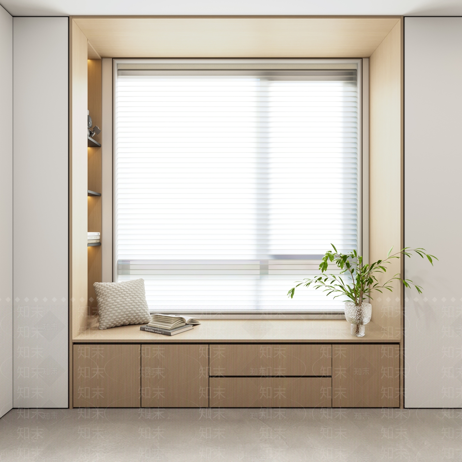 现代飘窗3D模型下载【ID:1171504163】