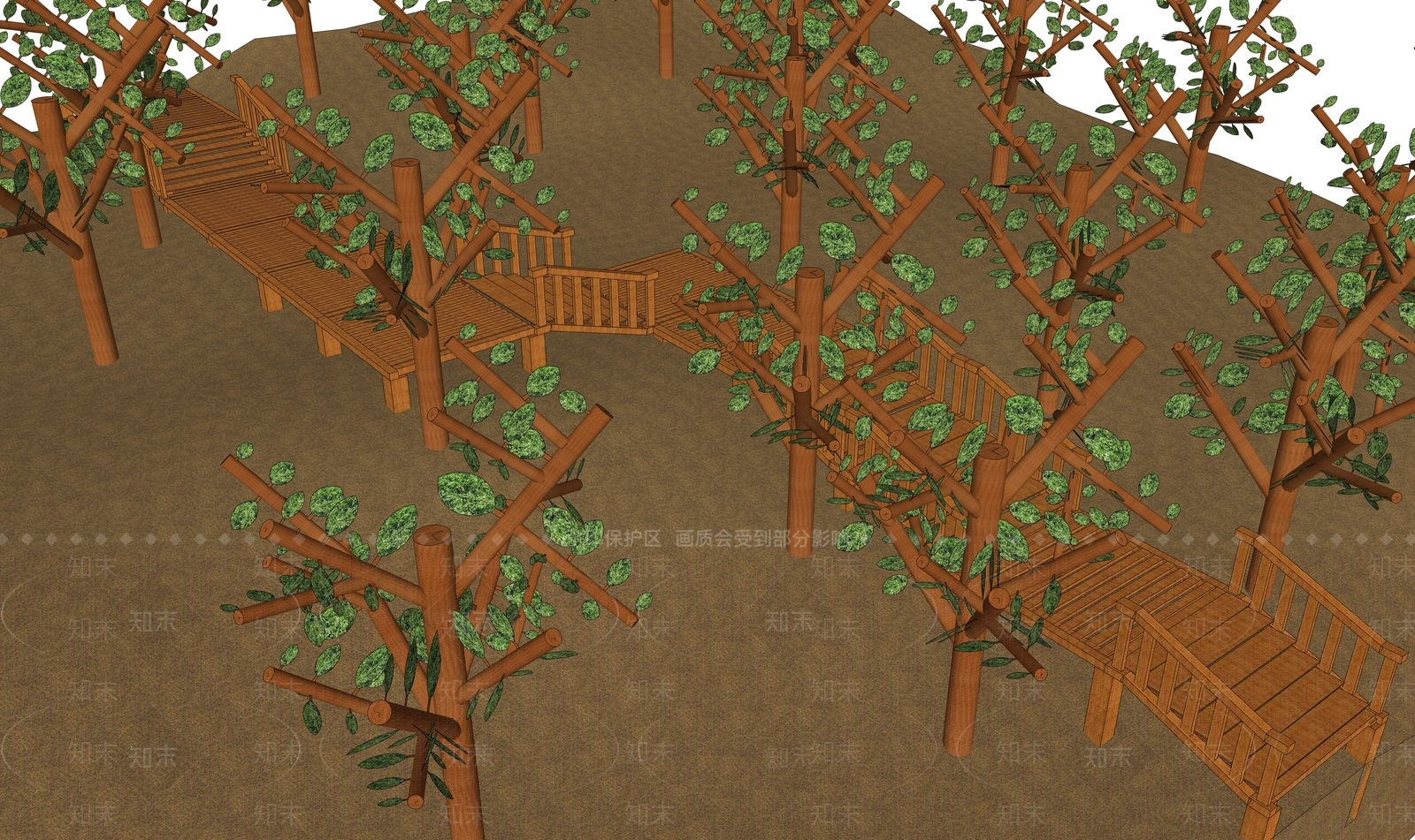 现代楼梯SU模型下载【ID:1171509773】