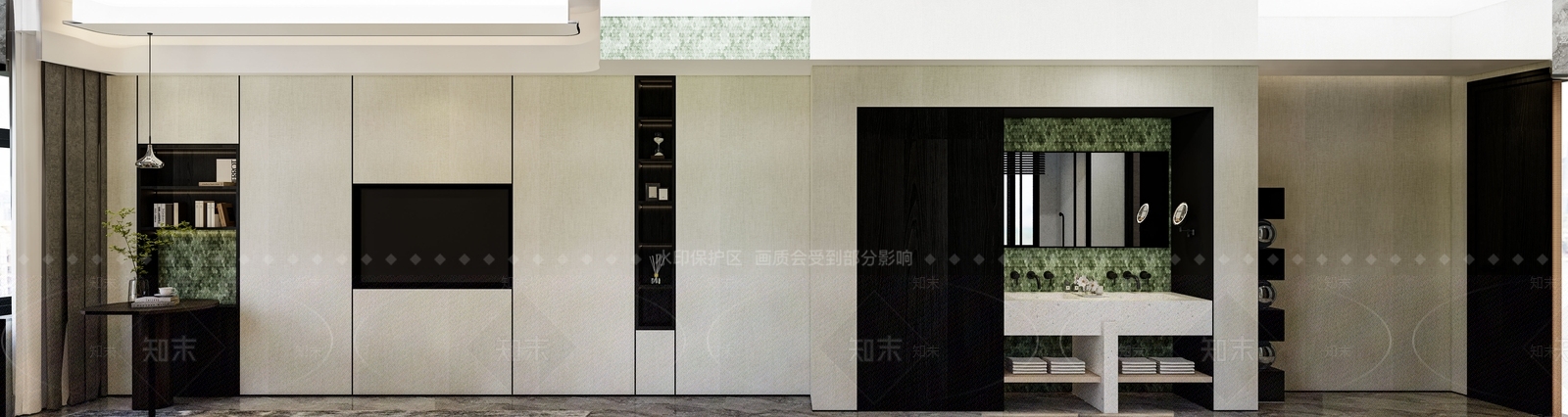 现代极简酒店客房SU模型下载【ID:1171608672】