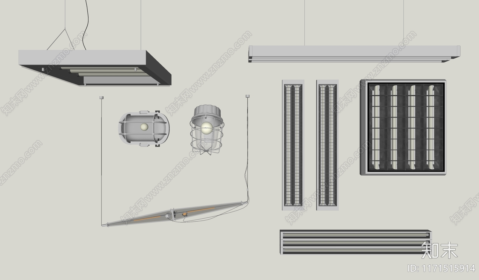 工业其他灯具SU模型下载【ID:1171515914】