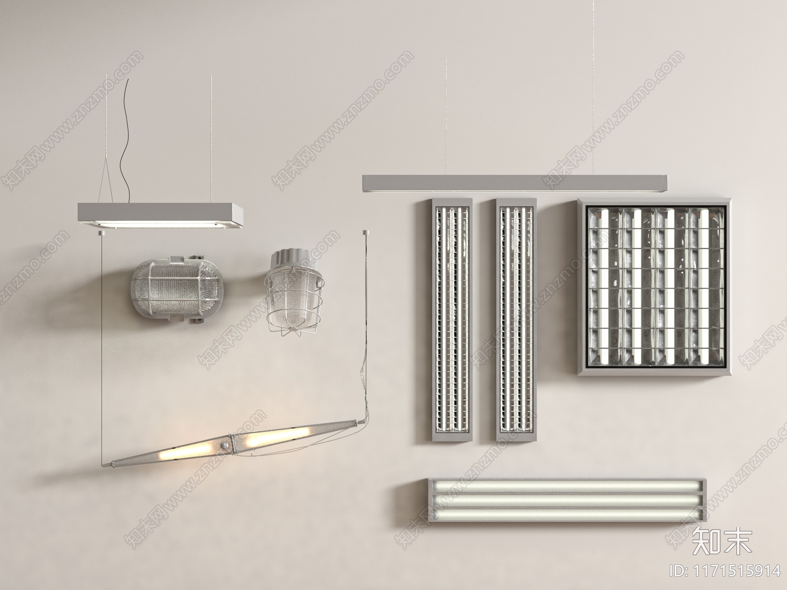 工业其他灯具SU模型下载【ID:1171515914】