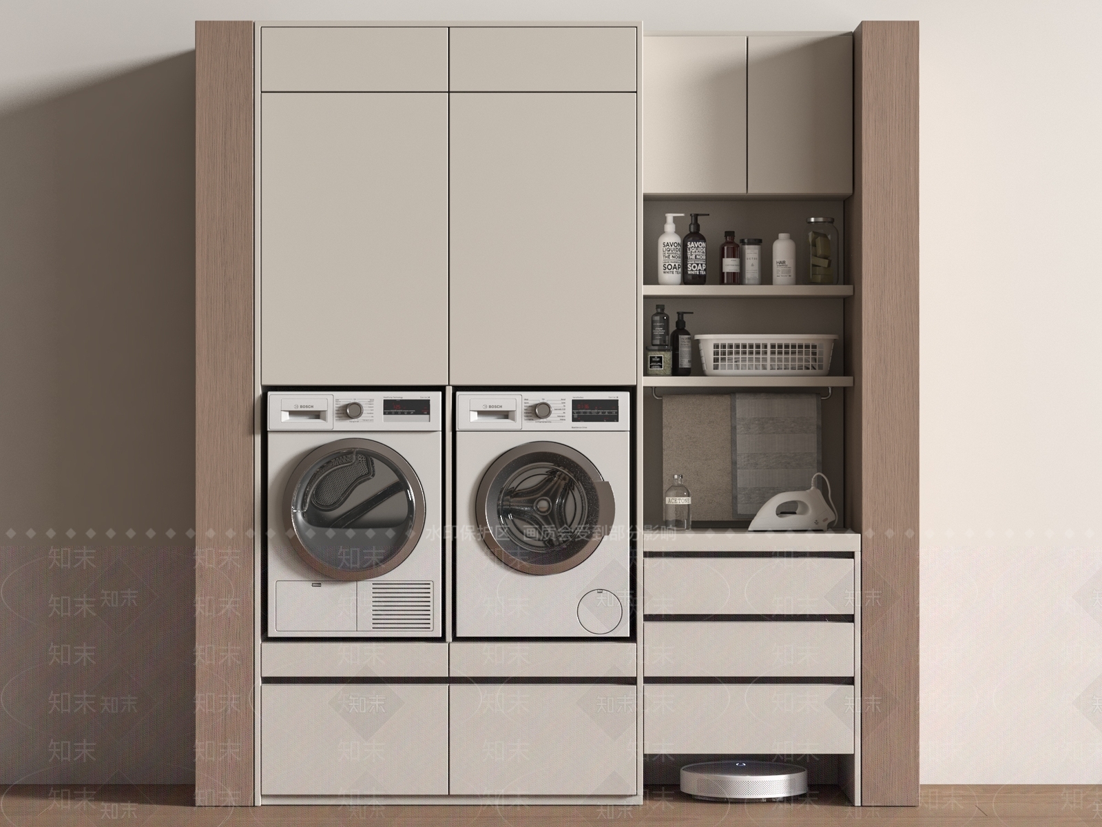 洗衣机柜3D模型下载【ID:1171519196】