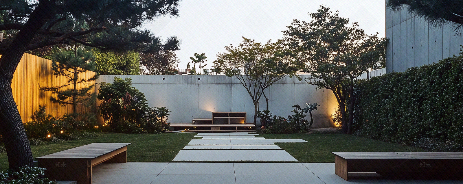 现代新中式小区外景贴图下载【ID:1171519842】