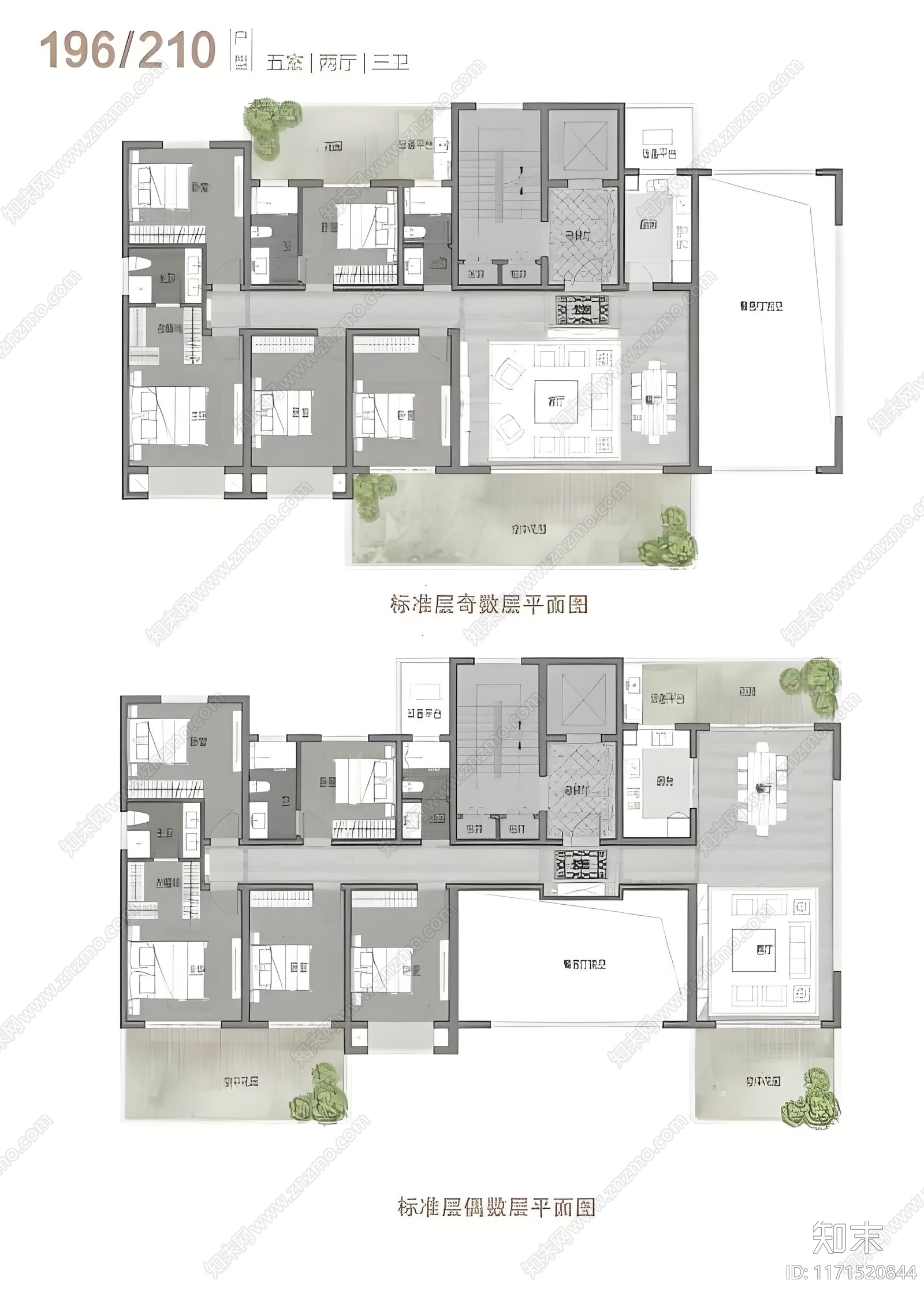 现代住宅楼建筑cad施工图下载【ID:1171520844】