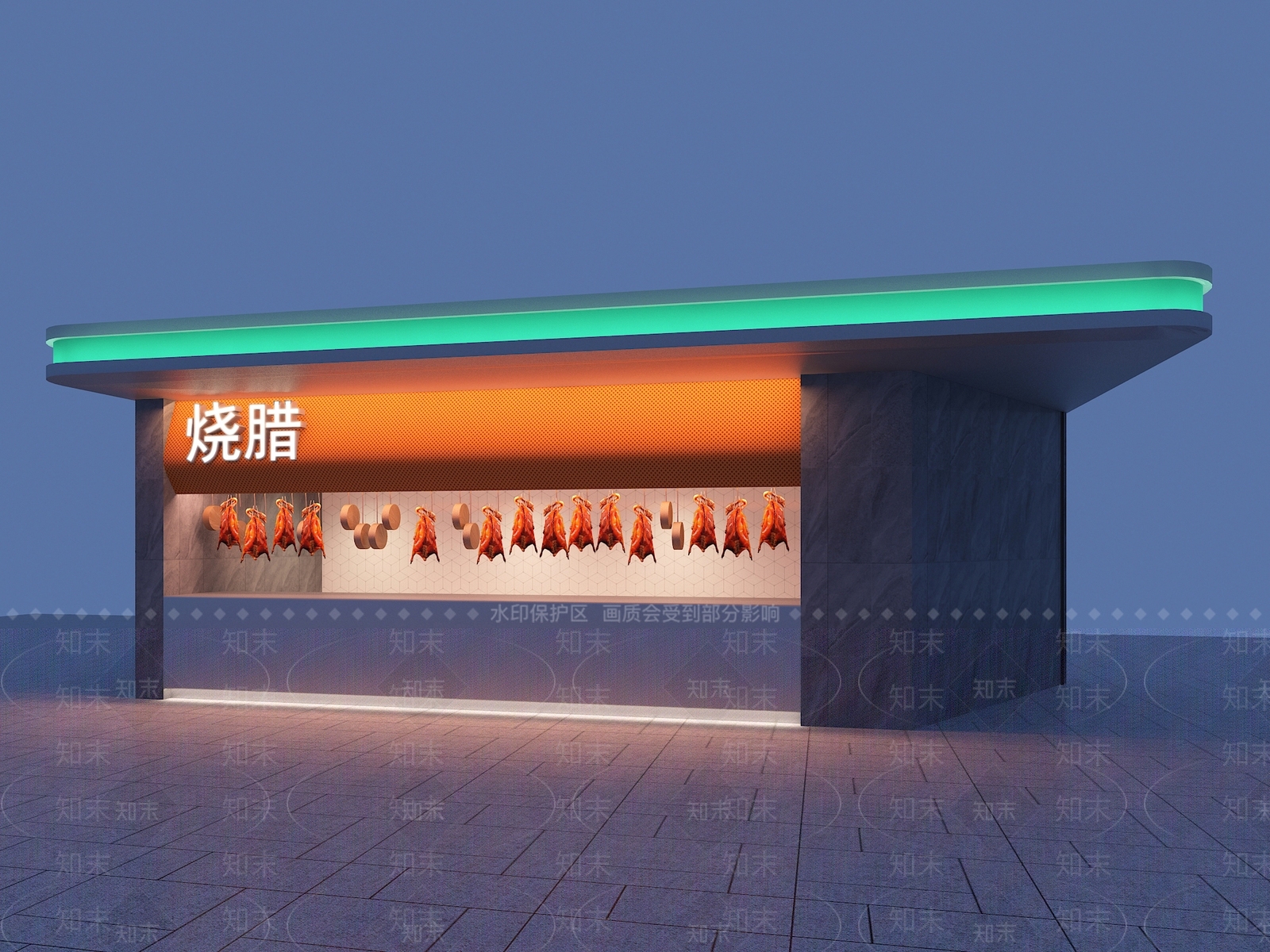 现代餐饮建筑SU模型下载【ID:1171525050】