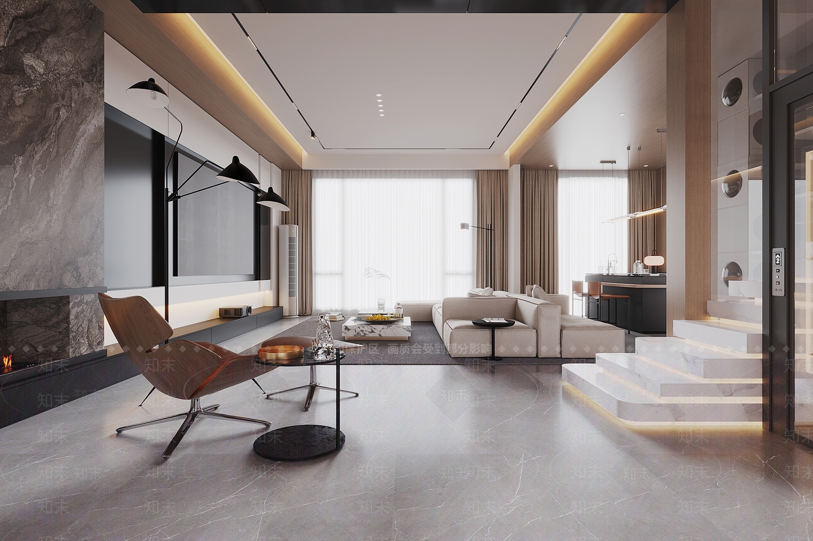 现代大厅3D模型下载【ID:1214750007】